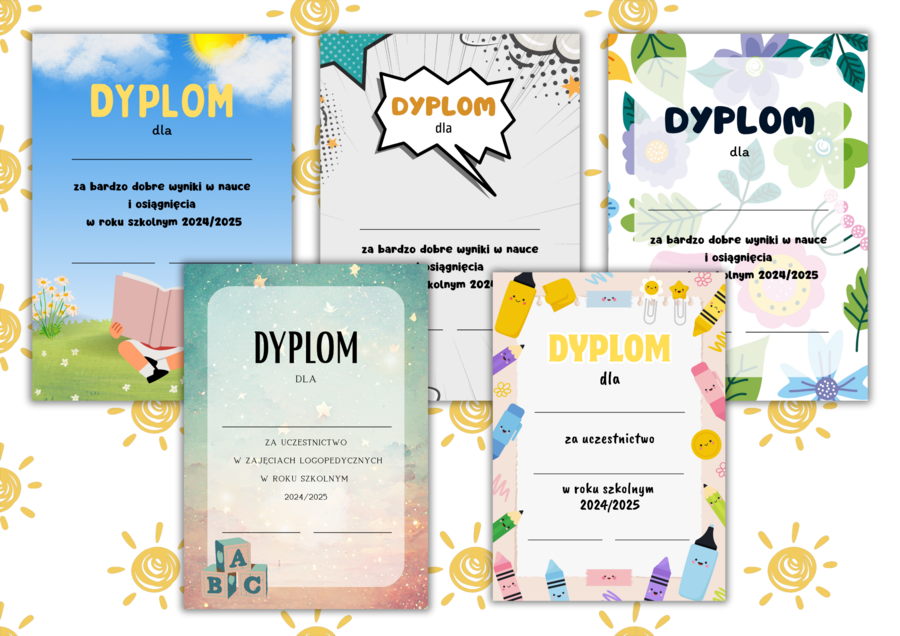 DYPLOMY ZESTAW