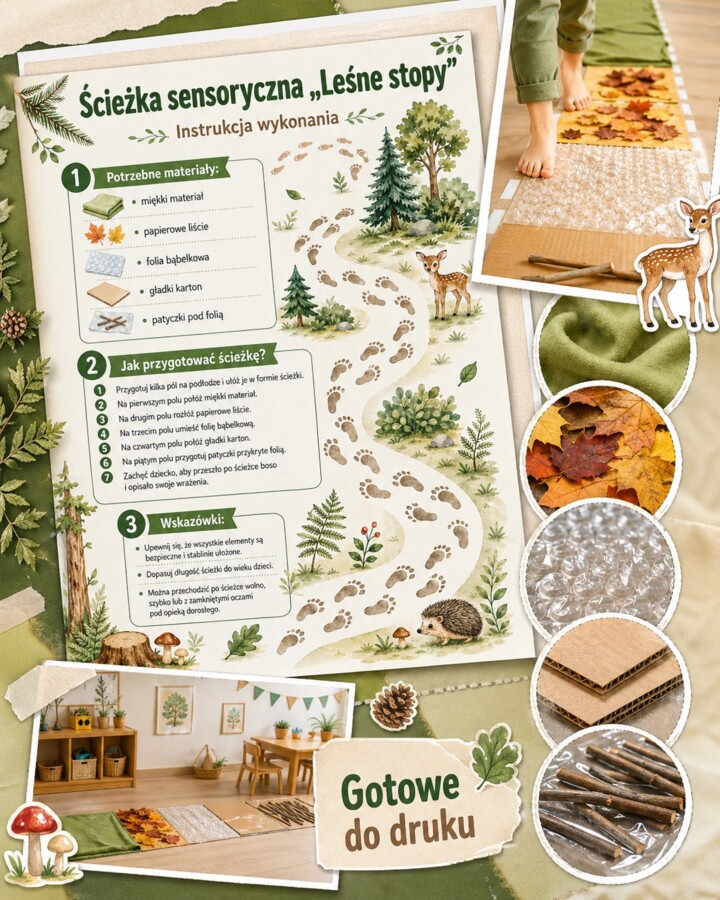 Ścieżka sensoryczna "Leśne stopy"