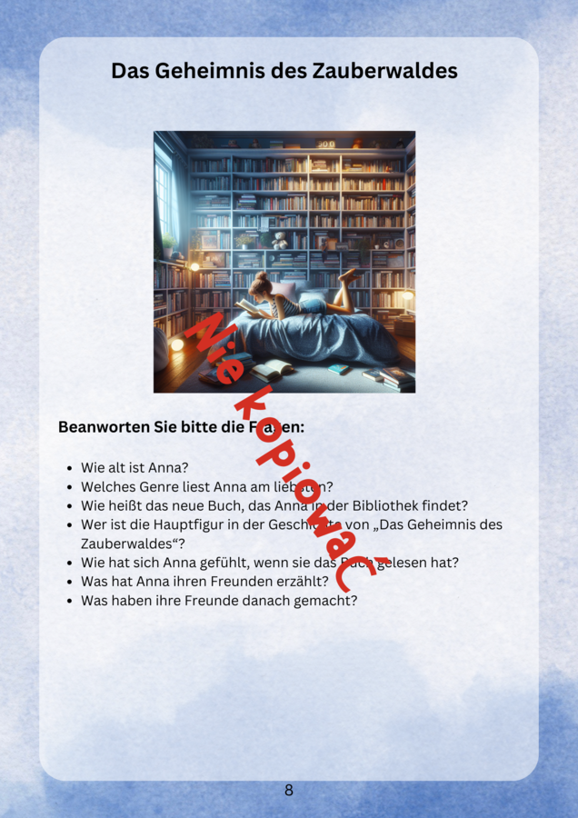 Liest du gern? Niemiecki, scenariusz i karty pracy, tekst, słownictwo, zadania, gramatyka, komplet