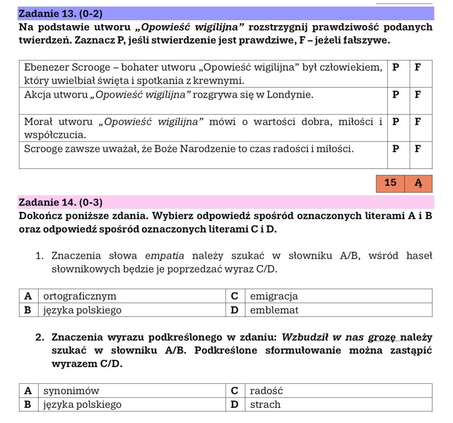 30 zadań do szybkiej powtórki przed E8