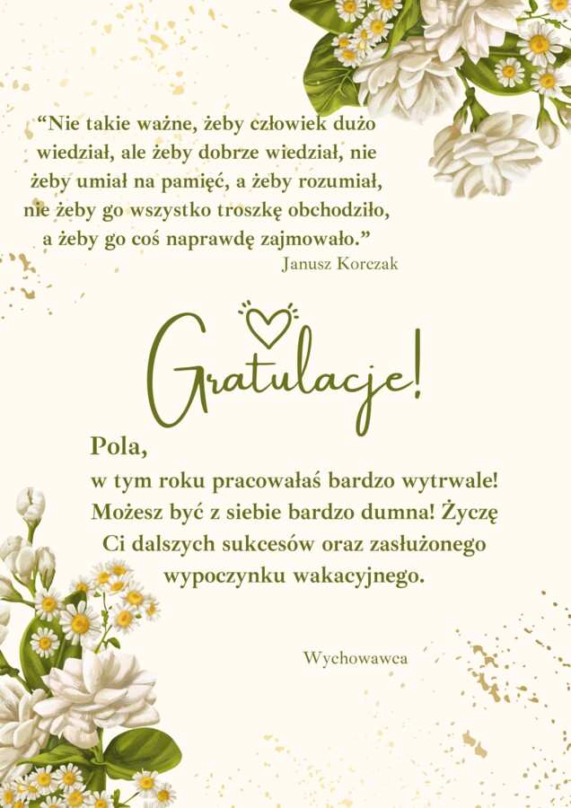 Wzory dyplomów i druków na zakończenie roku szkolnego