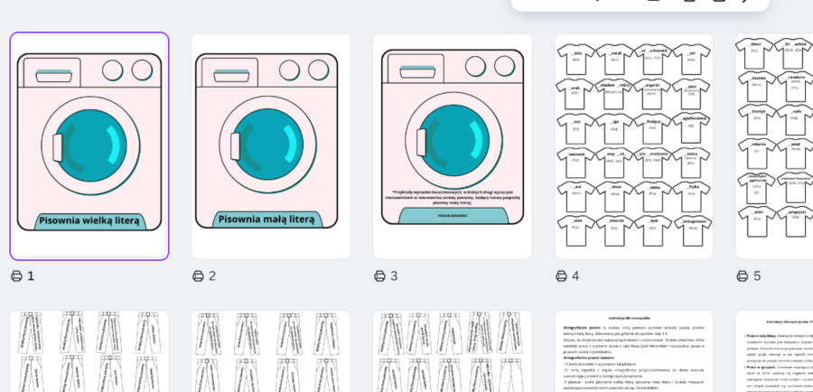 Ortograficzne pranie - wielka i mała litera.