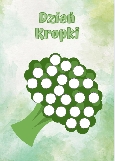 Dzień Kropki obrazki do wyklejania