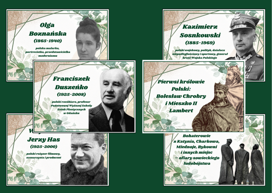 PATRONI ROKU 2025 – gazetka – biblioteka – język polski – 11 stron – wersja 1