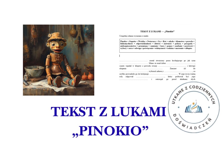 TEKST Z LUKAMI — „Pinokio”