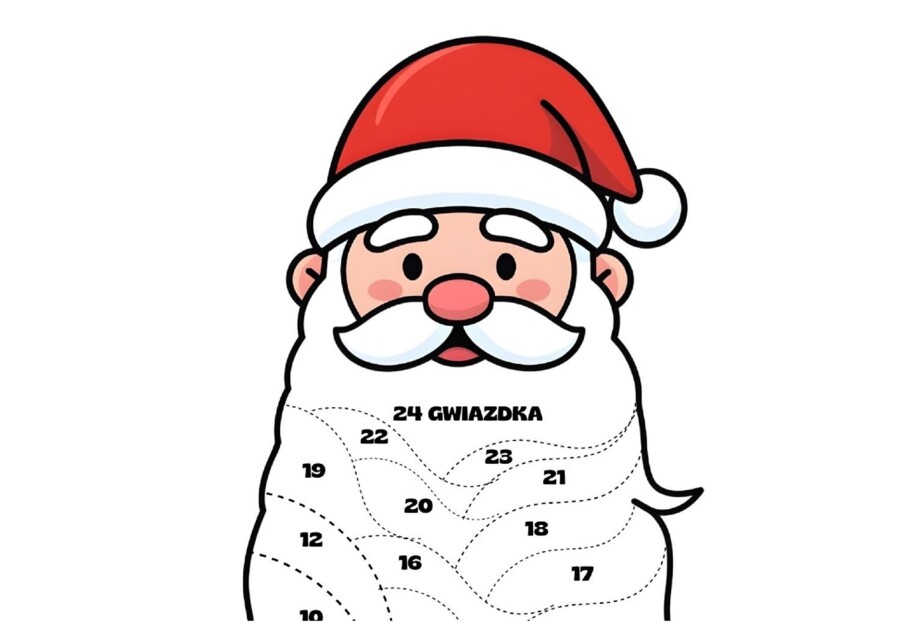 KALENDARZ ADWENTOWY - BRODA MIKOŁAJA