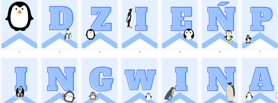 DZIEŃ PINGWINA GIRLANDA