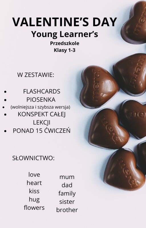 Valentine’s Day – Young Learners – song + lesson plan + flashcards + worksheets + song