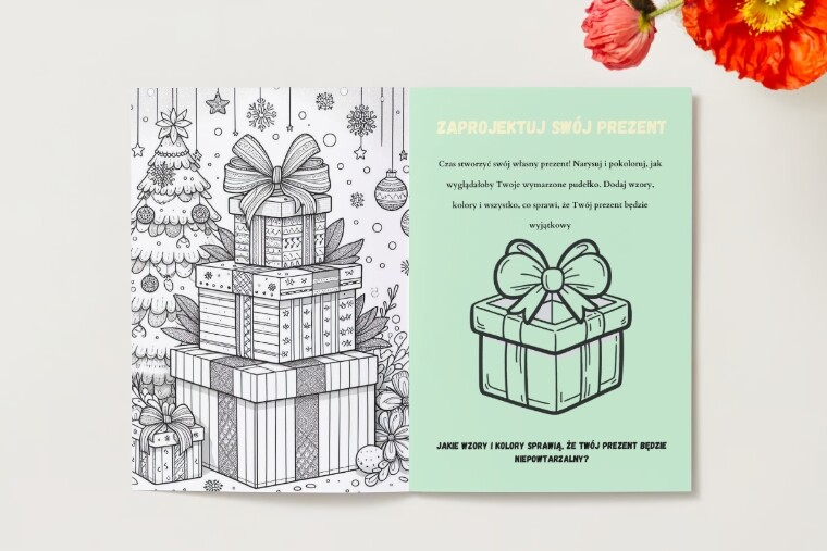 Kolorowanki. Prezenty