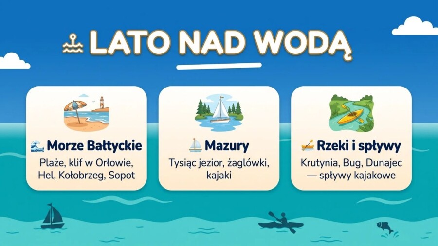 Lato – gazetka szkolna i zestaw 20 plansz edukacyjnych do druku