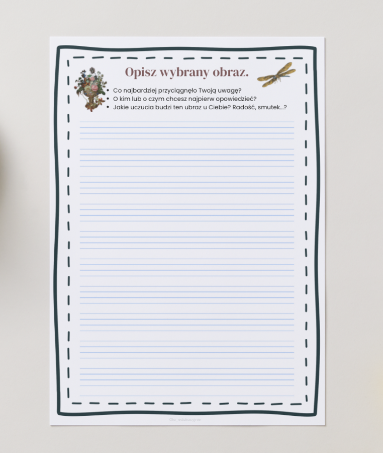 Aktywne zwiedzanie muzeum – karty pracy do Muzeum Narodowego w Warszawie