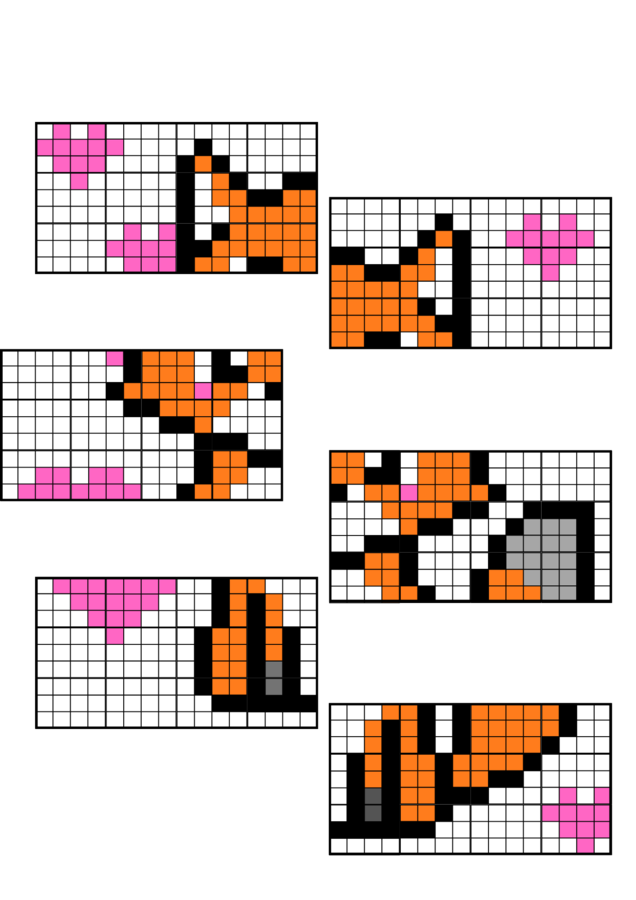 Własności liczb naturalnych - powtórzenie. Klasa 5. Kolorowanka XXL (nonogram)