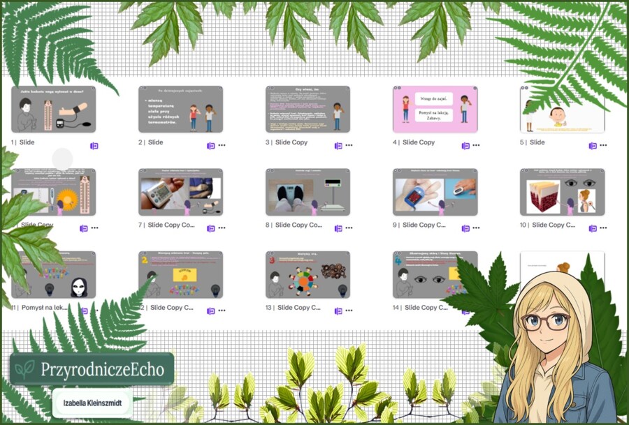 Prezentacja multimedialna w genial.ly „Jakie badania mogę wykonać w domu?”. Edukacja zdrowotna. Klasa 4. Dział „Moje zdrowie”.