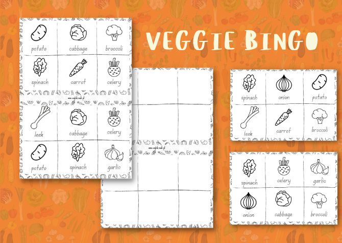 Veggie bingo - warzywne bingo