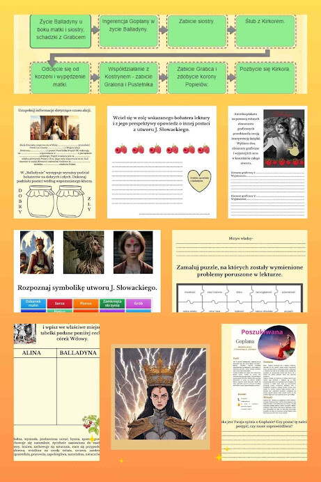 Angażuj swoich uczniów- stacje zadaniowe do lektury ,,Balladyna"