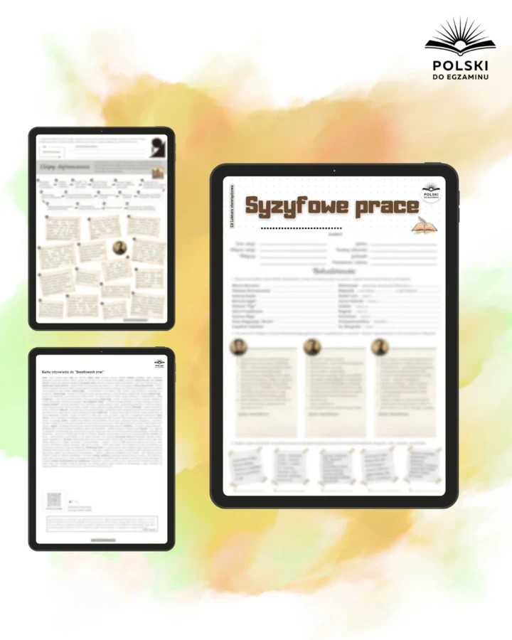 Lektury Obowiązkowe do Egzaminu Ósmoklasisty 📚 | Pakiet Kart Pracy PDF + 3 bonusy