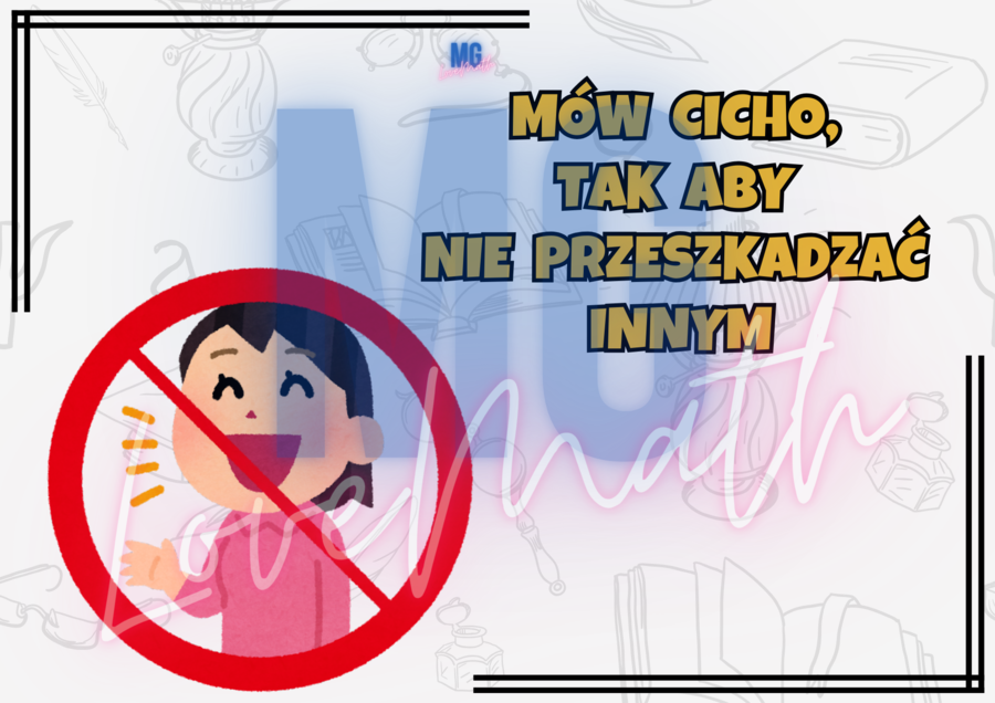 Biblioteka - zasady zachowania, regulamin w formie gazetki