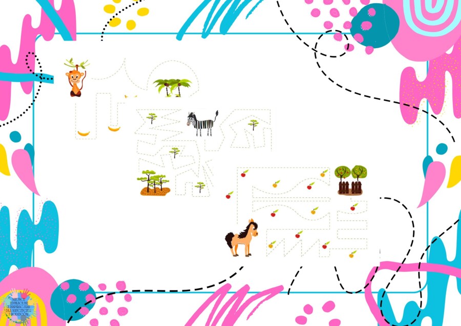 LABIRYNTY ZWINNYCH PALCÓW- ZADANIA GRAFOMOTORYCZNE DLA PRZEDSZKOLAKÓW