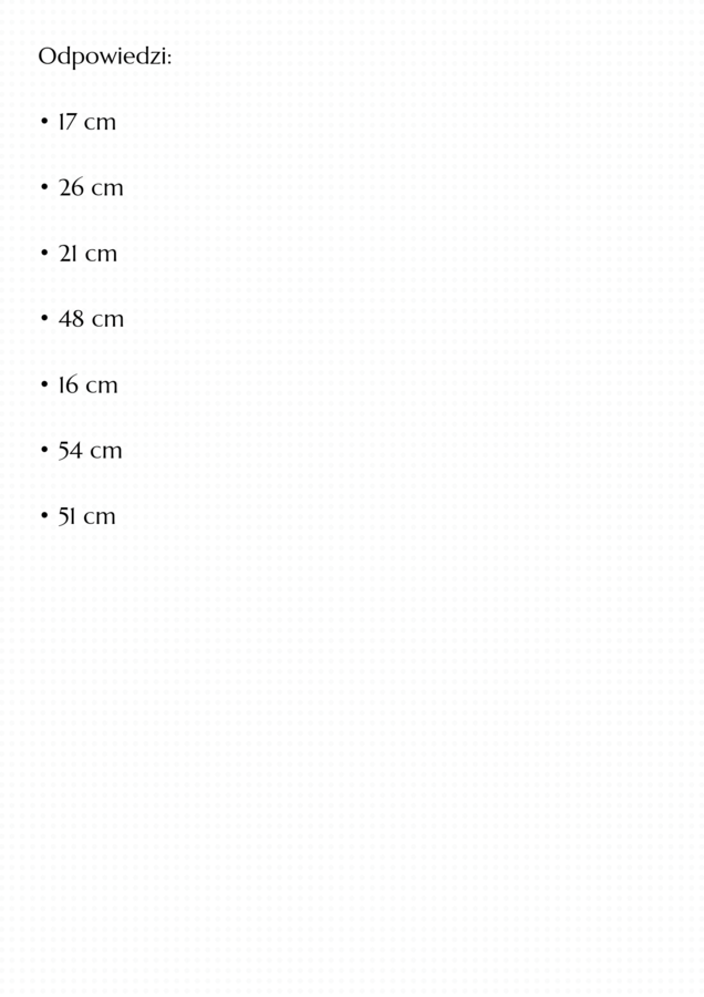 Figury geometryczne - obwody