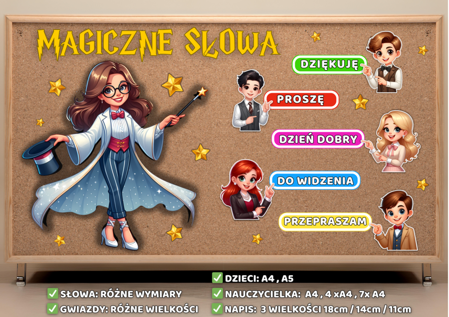 MAGICZNE SŁOWA 2 – Dekoracja/gazetka
