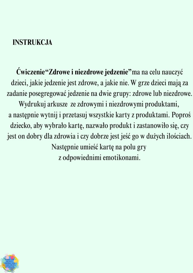 GRY EDUKACYJNE - ŚWIATOWY DZIEŃ ZDROWIA