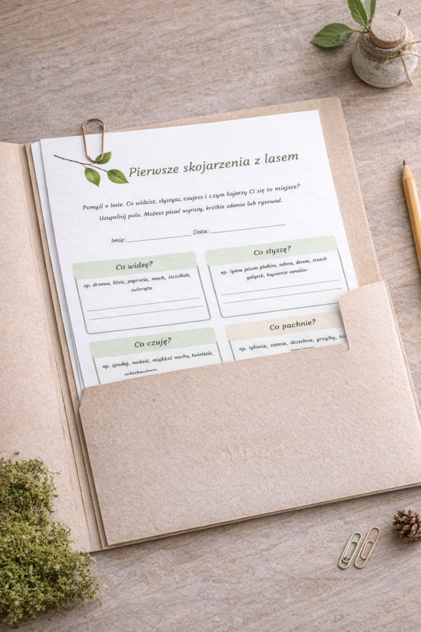 Pierwsze skojarzenia z lasem [Karta pracy]