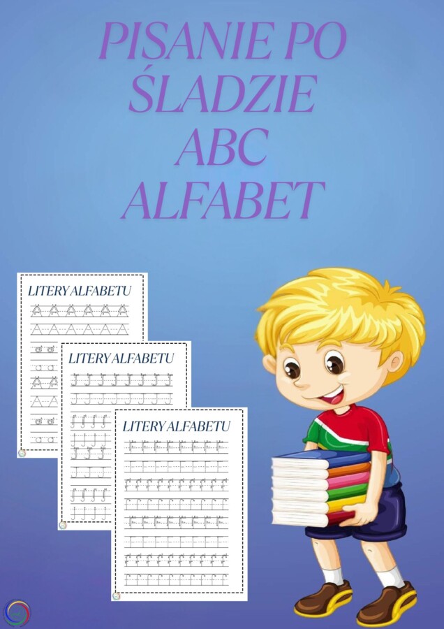 PISANIE PO ŚLADZIE ABC ALFABET