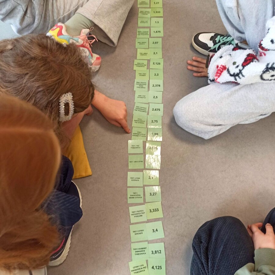 KARTY MEMORY - UŁAMKI DZIESIĘTNE