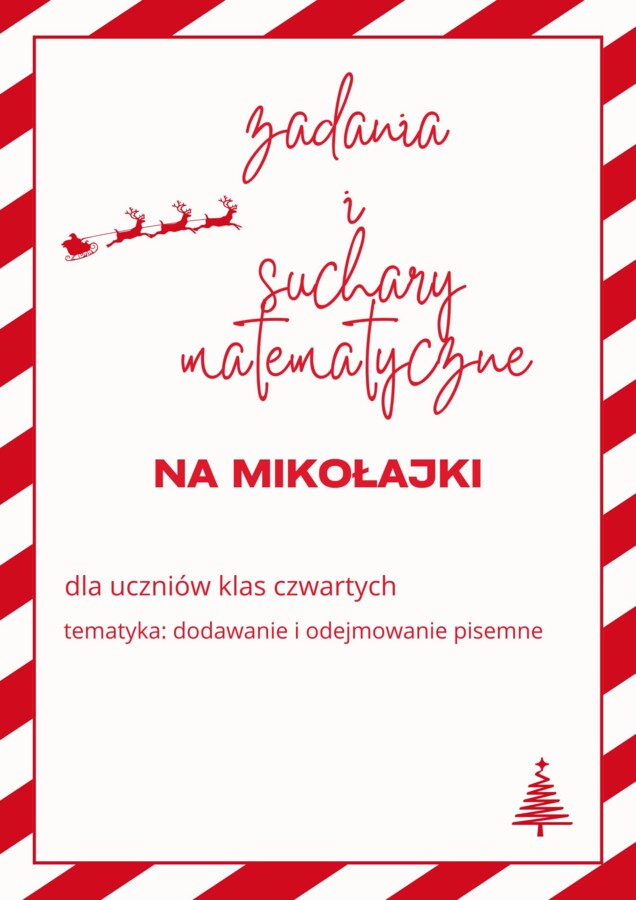 Zadania i suchary matematyczne - dodawanie i odejmowanie pisemne