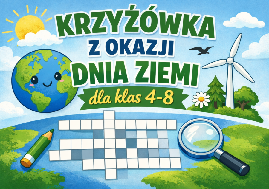 Dzień Ziemi – krzyżówka ekologiczna | karta pracy dla klas 4–8