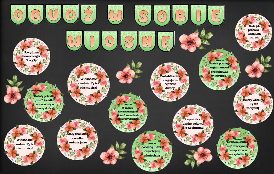 Gazetka - wiosna, obudź w sobie wiosnę