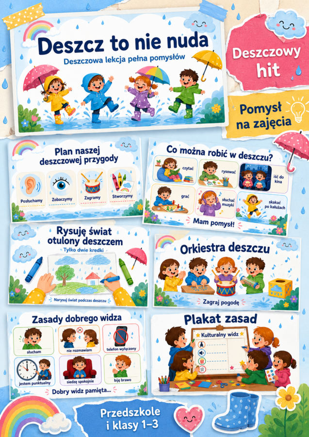 Deszcz to nie nuda. Prezentacja.
