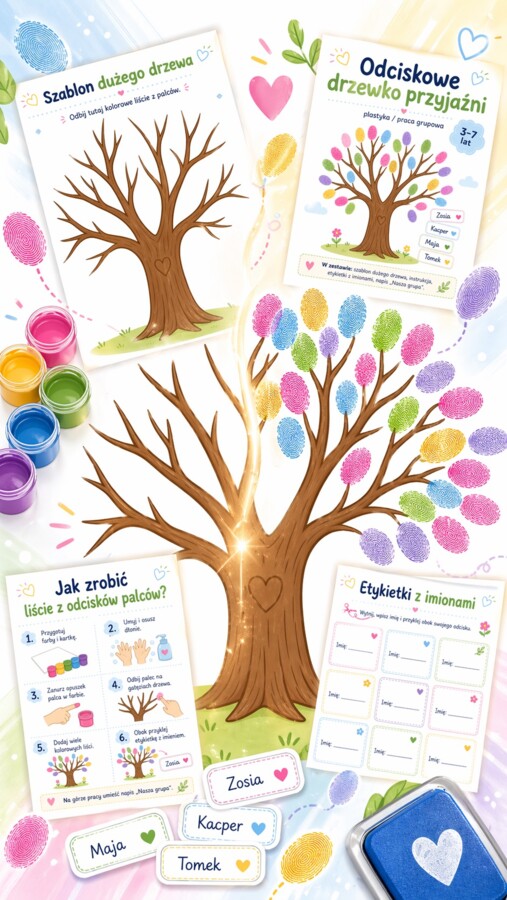 Odciskowe drzewko przyjaźni