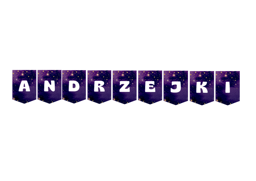 Girlanda, baner "ANDRZEJKI"