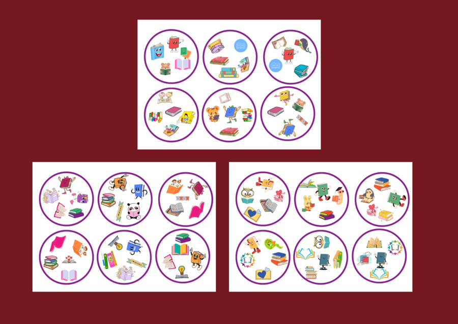 DZIEŃ KSIĄŻKI – biblioteka – świetlica – przedszkole – DOOBLE – 42 szt.