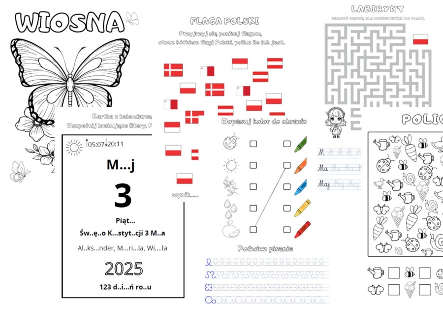 Wiosna - Maj. Materiał edukacyjny
