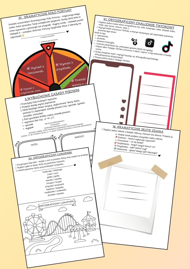 Kreatywna Gramatyka i Ortografia dla klas 4-8