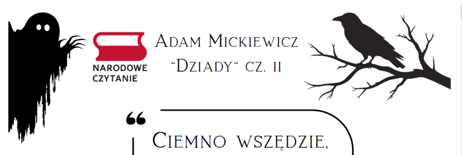 Cytaty Narodowe Czytanie 2026 "Dziady" cz. II  Adam Mickiewicz