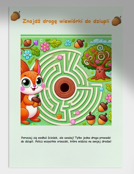 Karty pracy. Labirynty. Karty z pytaniami