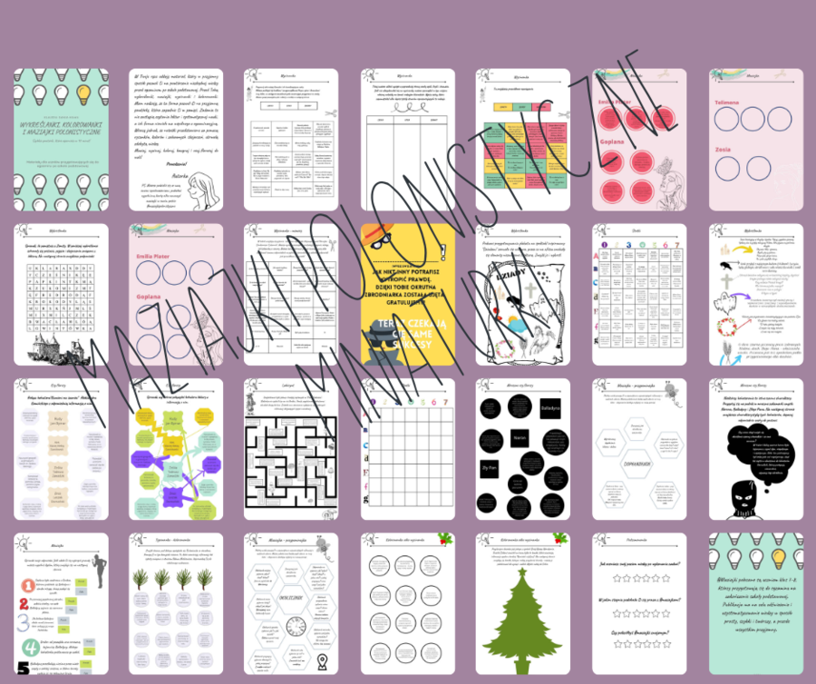 Maziajki polonistyczne - kreatywne powtórzenie przed egzaminem ósmoklasisty!