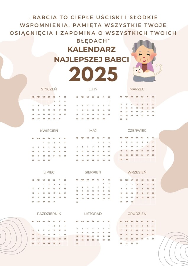 DZIEŃ BABCI I DZIADKA PODARUNKI/PODZIĘKOWANIA DYPLOM I KALENADRZ