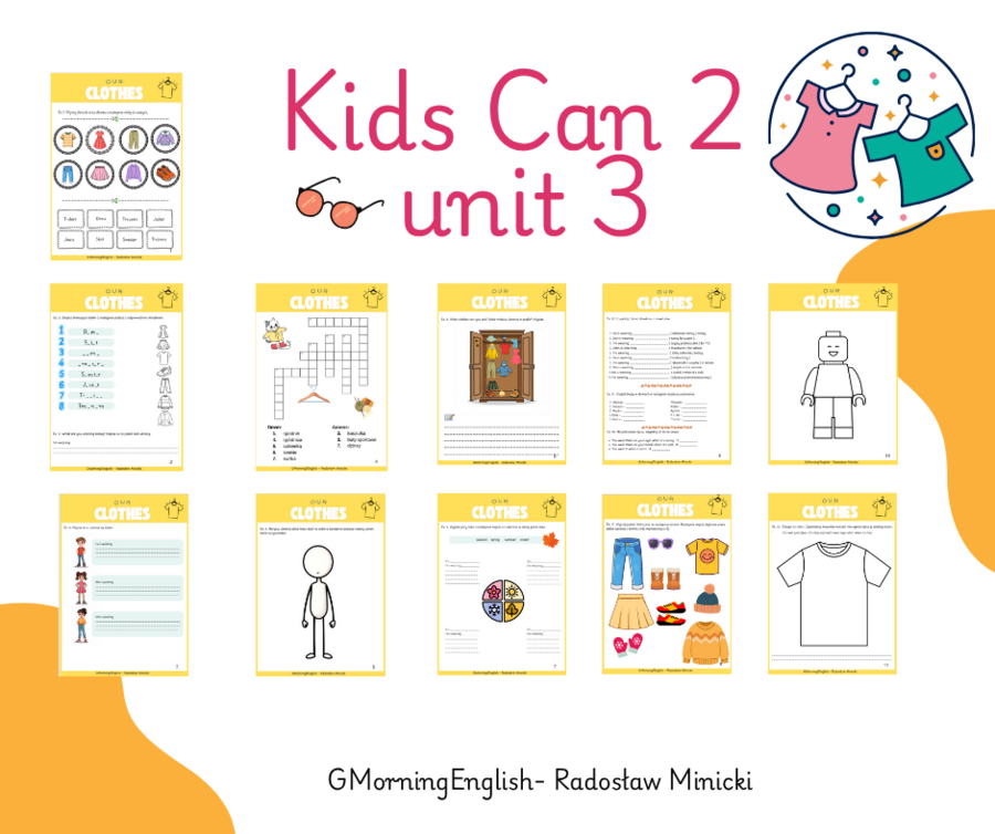 Kids can 2 unit 3 - Clothes