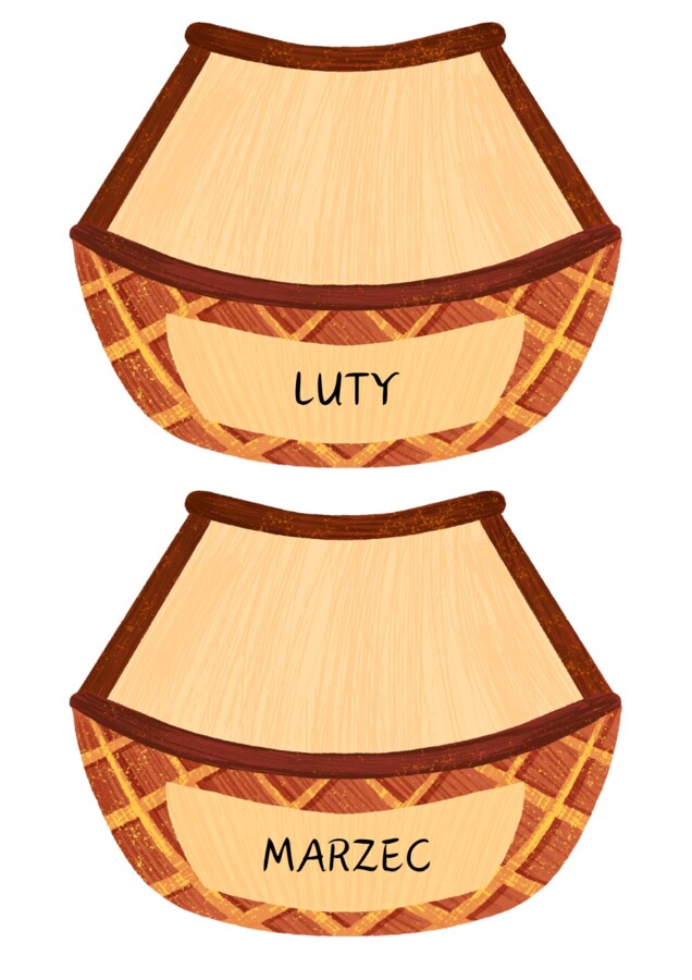 Jabłuszkowe urodziny - tablica z urodzinami