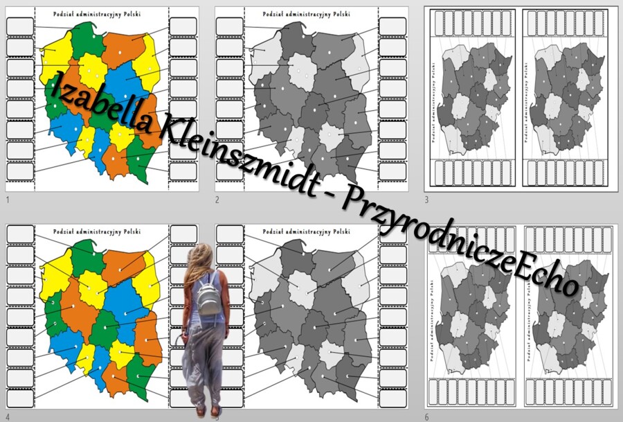 Notatka okienkowa „Podział administracyjny Polski”. Geografia 7. „Mapa polityczna Europy i podział administracyjny Polski”, „Ludność i urbanizacja”.