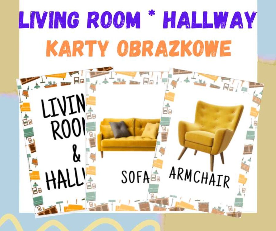LIVING ROOM, HALLWAY - karty obrazkowe