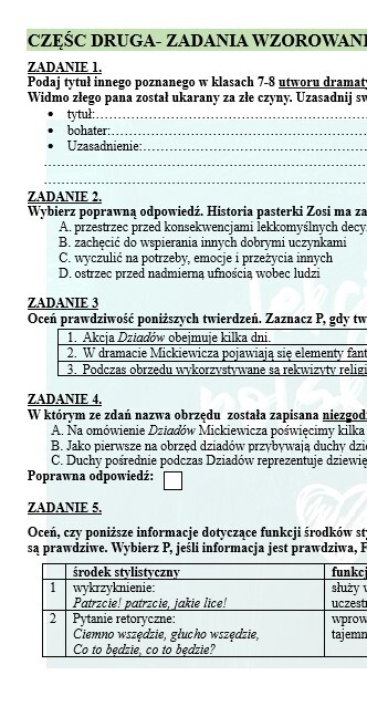 POWTÓRKI PRZED EGZAMINEM. Z BOHATERAMI "DZIADÓW" PRZYPOMINAMY WIEDZĘ O DRAMACIE