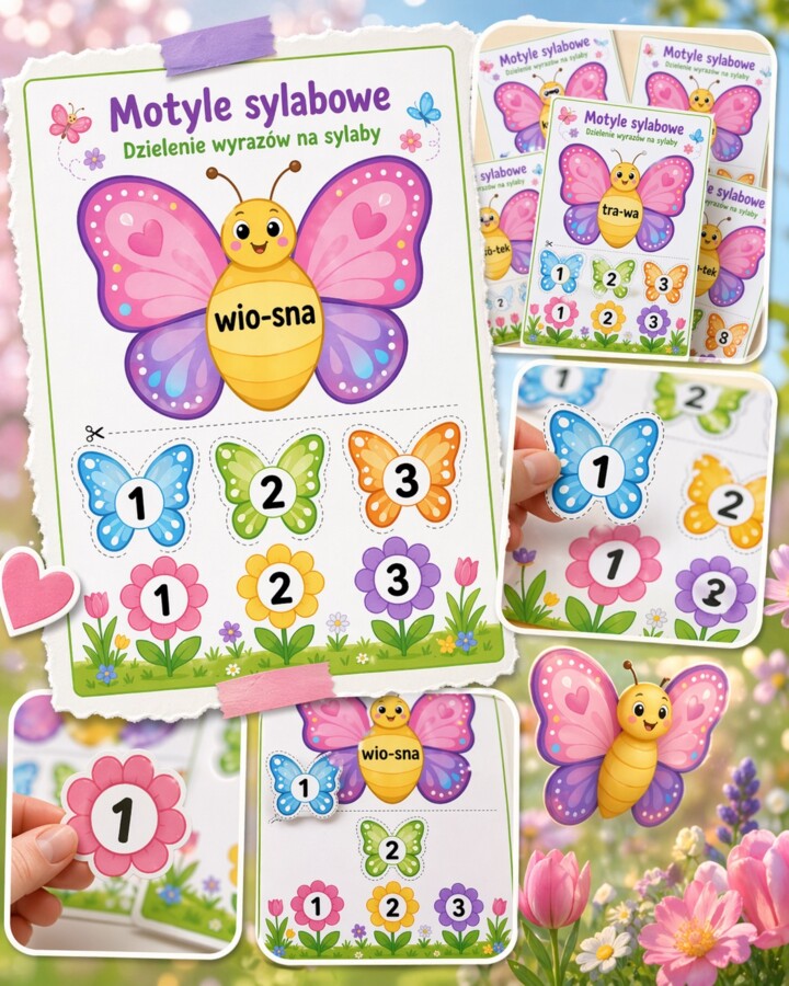 Motyle sylabowe - dzielenie wyrazów na sylaby