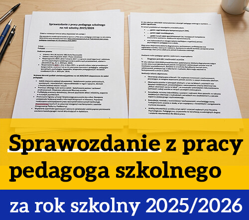 Sprawozdanie pracy pedagoga szkolnego 2025/2026