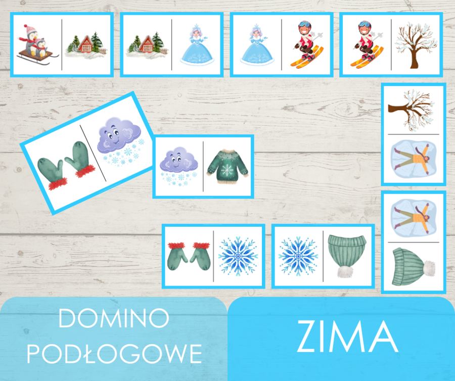 Domino podłogowe - zima