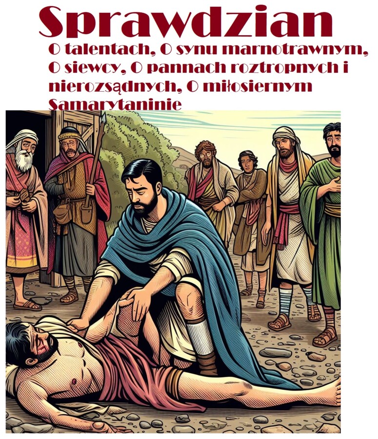 Przypowieści biblijne - sprawdzian + klucz odpowiedzi